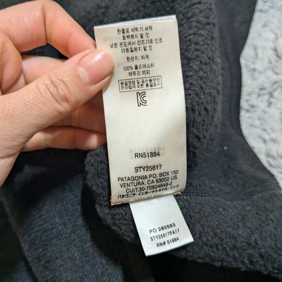 Patagonia Black Better Sweater 1/4 Zip Quarter Zip Medium Black - Picture 6 of 6